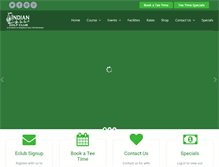 Tablet Screenshot of indianlakesgolf.com